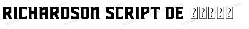 Richardson Script DE字体转换